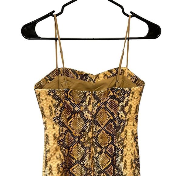 Revolve Likely Hayley Faux Leather Snake Print Dress Size 0 - Picture 7 of 7